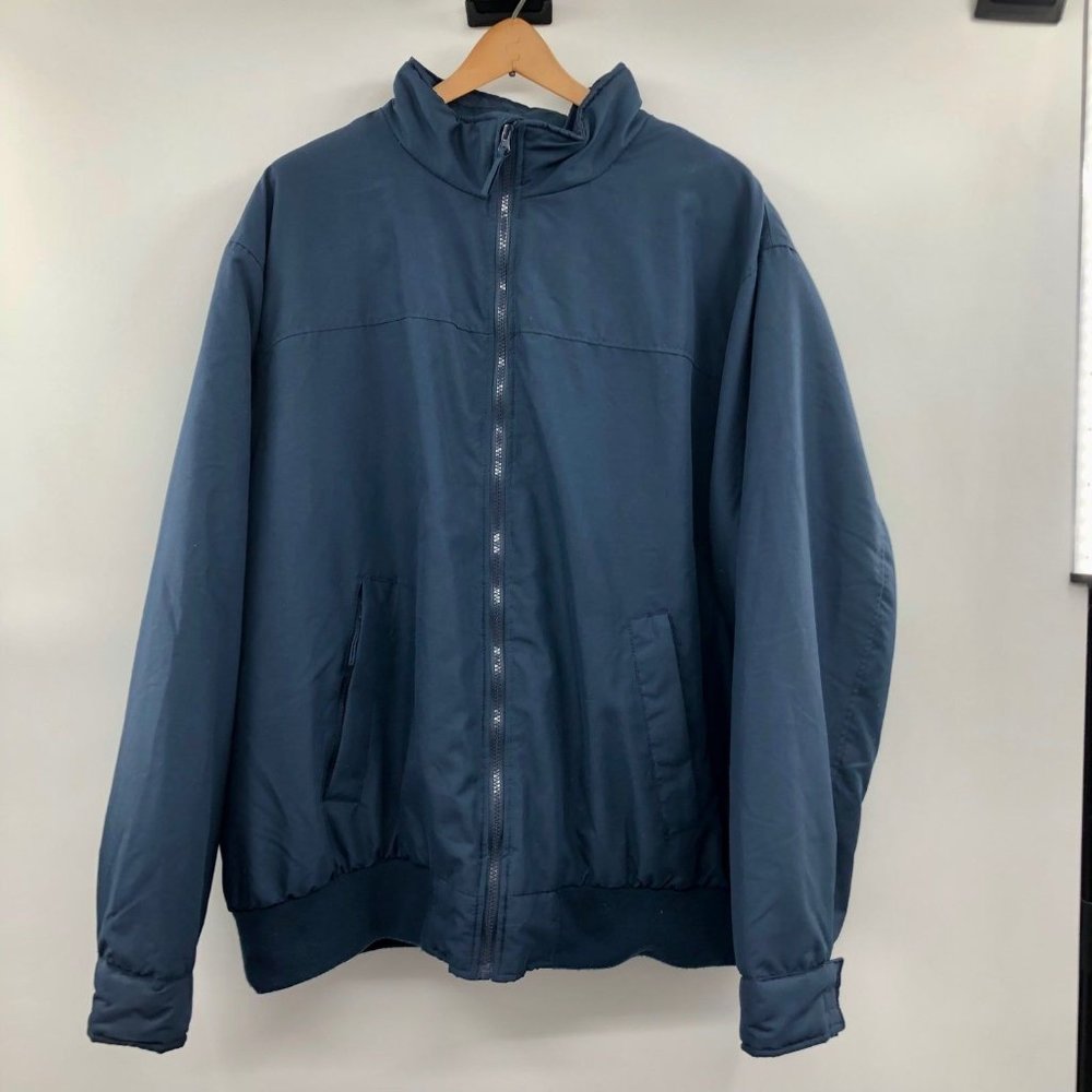 King Size Coat Mens 3XL Used Blue Lined
